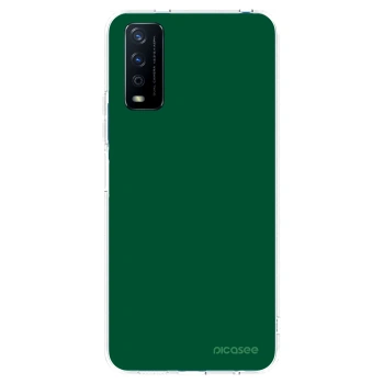 Picasee silikonový průhledný obal pro Vivo Y11s - Green Gleam