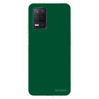 Picasee silikonový průhledný obal pro Realme 8 5G - Green Gleam