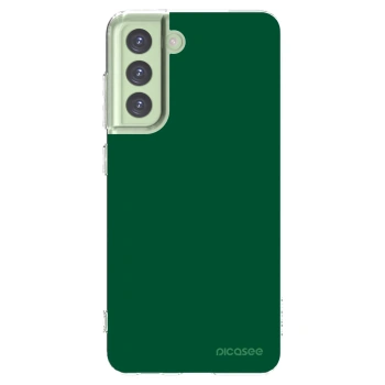 Picasee silikonový průhledný obal pro Samsung Galaxy S21 FE 5G - Green Gleam