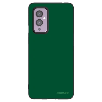 Picasee silikonový černý obal pro OnePlus 9 - Green Gleam