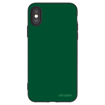 Picasee silikonový černý obal pro Apple iPhone X/XS - Green Gleam