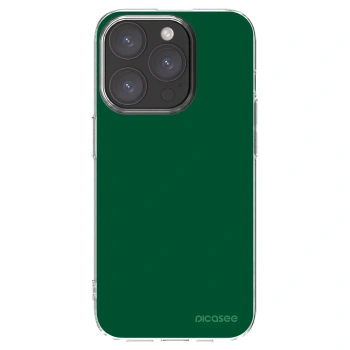 Picasee silikonový průhledný obal pro Apple iPhone 15 Pro - Green Gleam