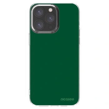 Picasee silikonový průhledný obal pro Apple iPhone 15 Pro Max - Green Gleam