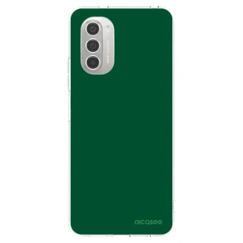 Picasee silikonový průhledný obal pro Motorola Moto G51 - Green Gleam