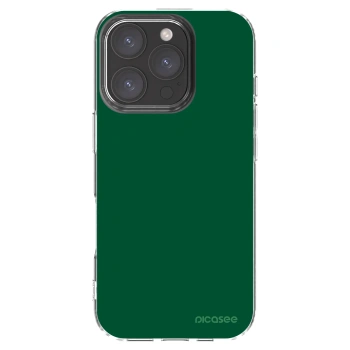 Picasee silikonový průhledný obal pro Apple iPhone 16 Pro - Green Gleam