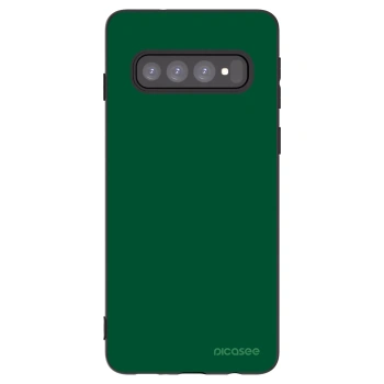 Picasee silikonový černý obal pro Samsung Galaxy S10 G973 - Green Gleam