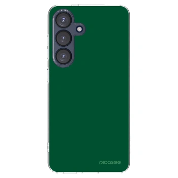 Picasee silikonový průhledný obal pro Samsung Galaxy S25 5G - Green Gleam