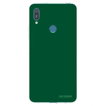 Picasee silikonový průhledný obal pro Huawei Y7 2019 - Green Gleam