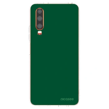 Picasee silikonový průhledný obal pro Huawei P30 - Green Gleam