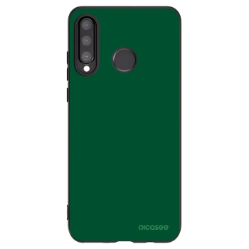 Picasee silikonový černý obal pro Huawei P30 Lite - Green Gleam