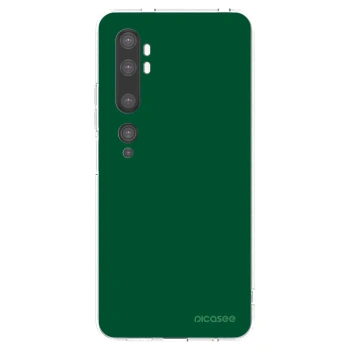 Picasee silikonový průhledný obal pro Xiaomi Mi Note 10 (Pro) - Green Gleam