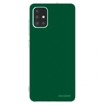 Picasee silikonový průhledný obal pro Samsung Galaxy A51 A515F - Green Gleam