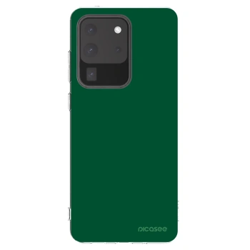 Picasee silikonový průhledný obal pro Samsung Galaxy S20 Ultra 5G G988F - Green Gleam