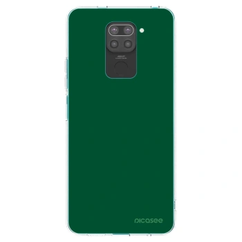 Picasee silikonový černý obal pro Xiaomi Redmi Note 9 - Green Gleam