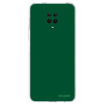 Picasee silikonový průhledný obal pro Xiaomi Redmi Note 9S - Green Gleam