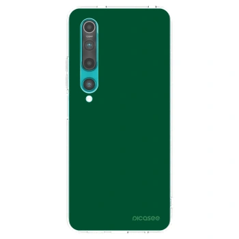 Picasee silikonový průhledný obal pro Xiaomi Mi 10 - Green Gleam