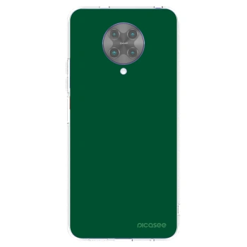Picasee silikonový průhledný obal pro Xiaomi Poco F2 Pro - Green Gleam