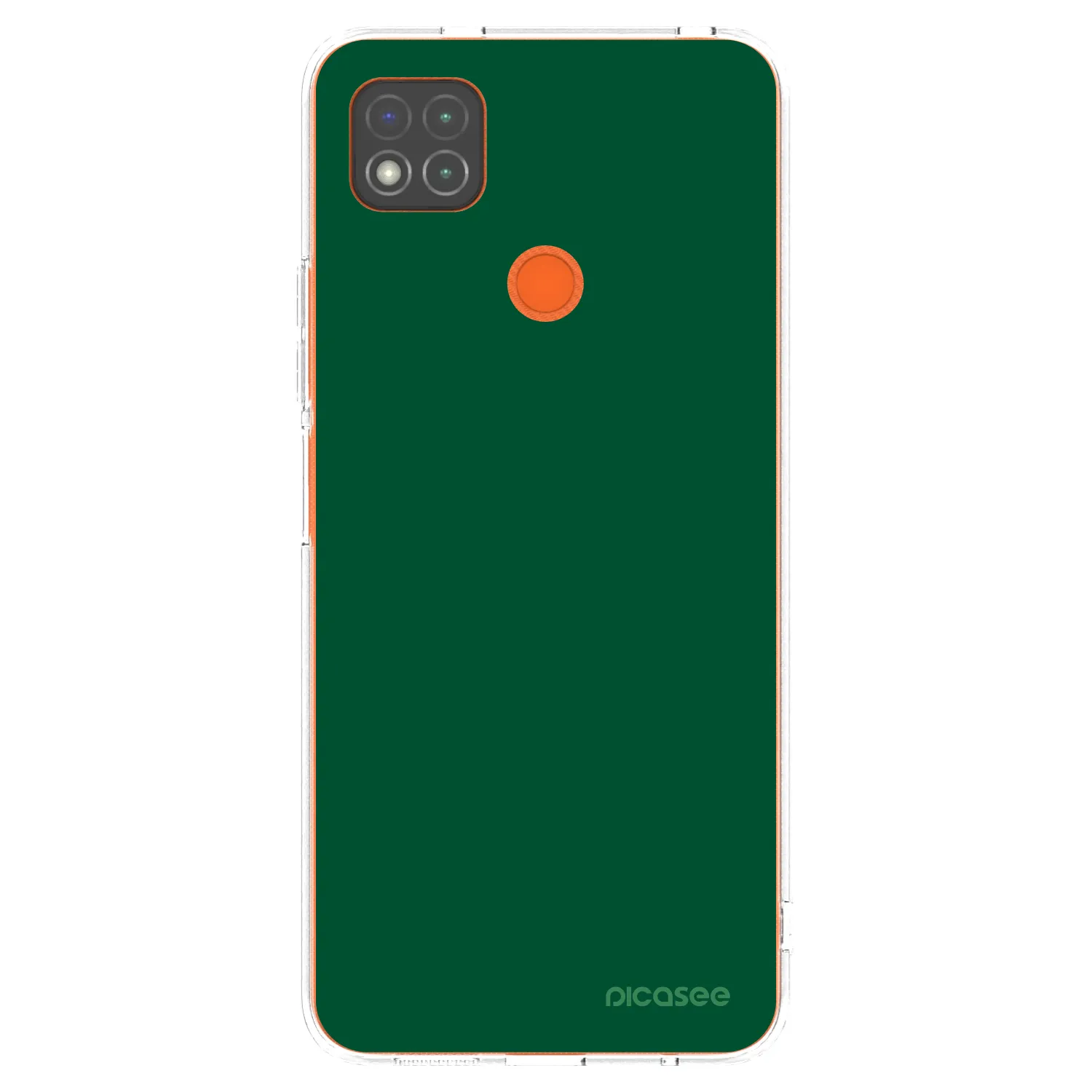Picasee silikonový průhledný obal pro Xiaomi Redmi 9C - Green Gleam