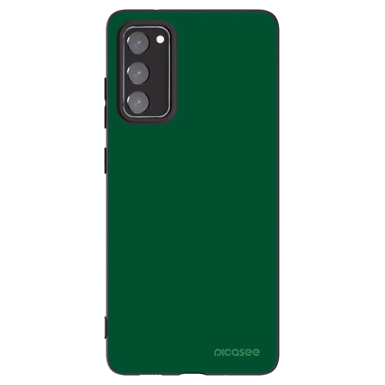 Picasee silikonový černý obal pro Samsung Galaxy S20 FE - Green Gleam