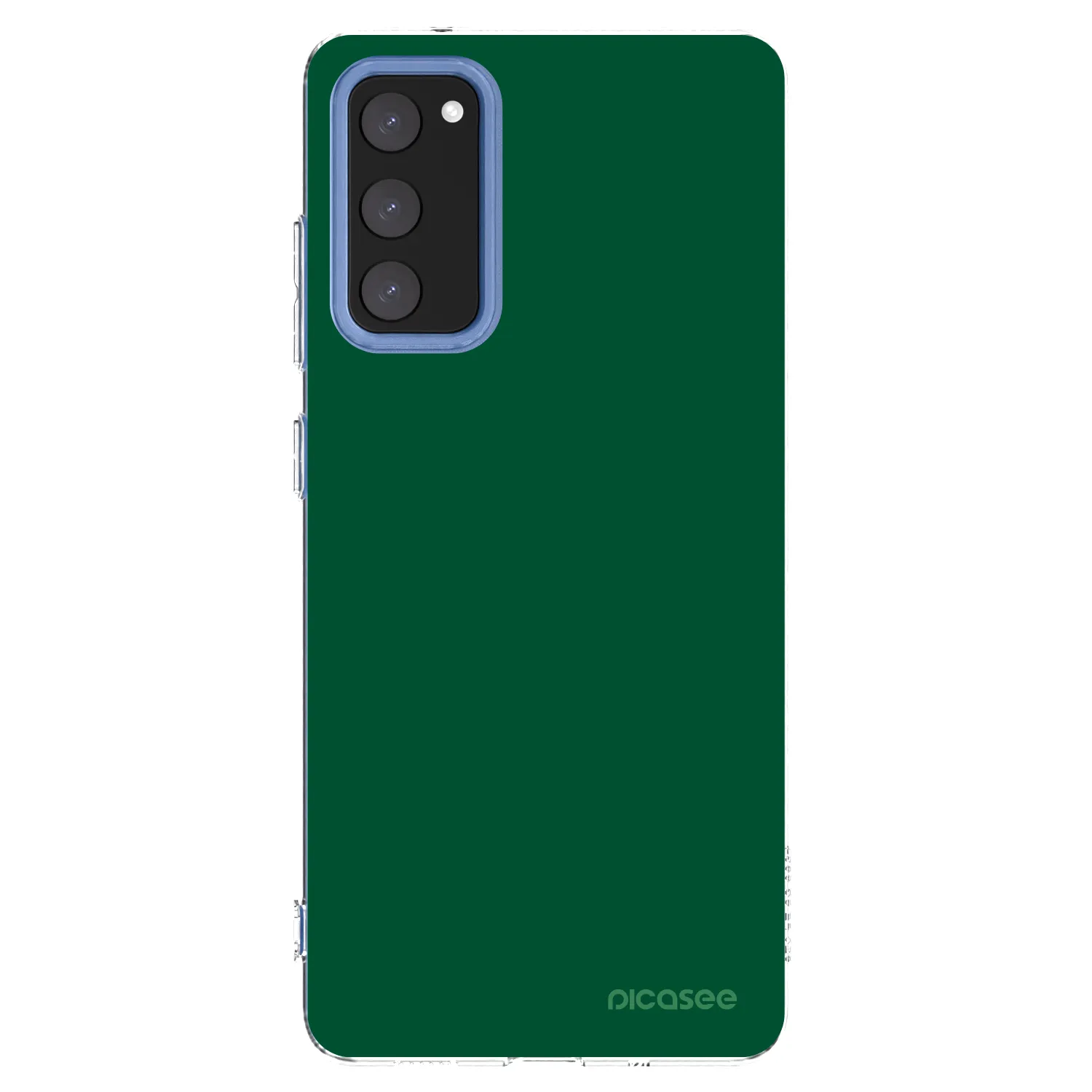 Picasee silikonový průhledný obal pro Samsung Galaxy S20 FE - Green Gleam