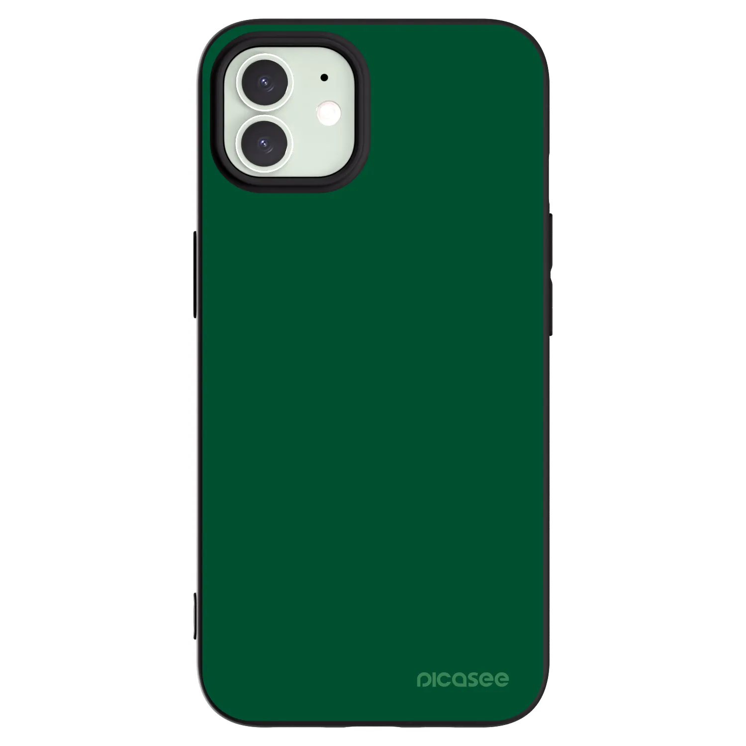 Picasee silikonový černý obal pro Apple iPhone 12 - Green Gleam