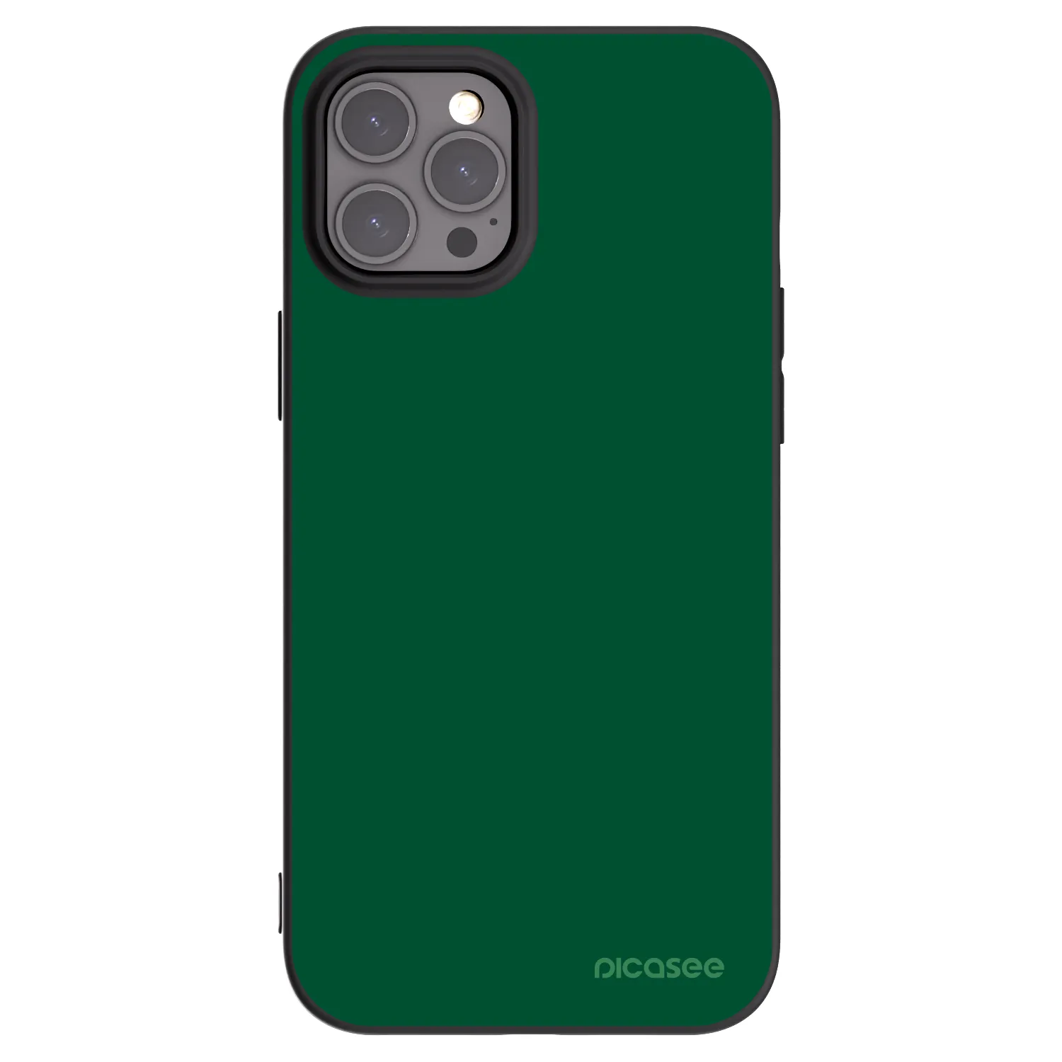 Picasee silikonový černý obal pro Apple iPhone 12 Pro Max - Green Gleam
