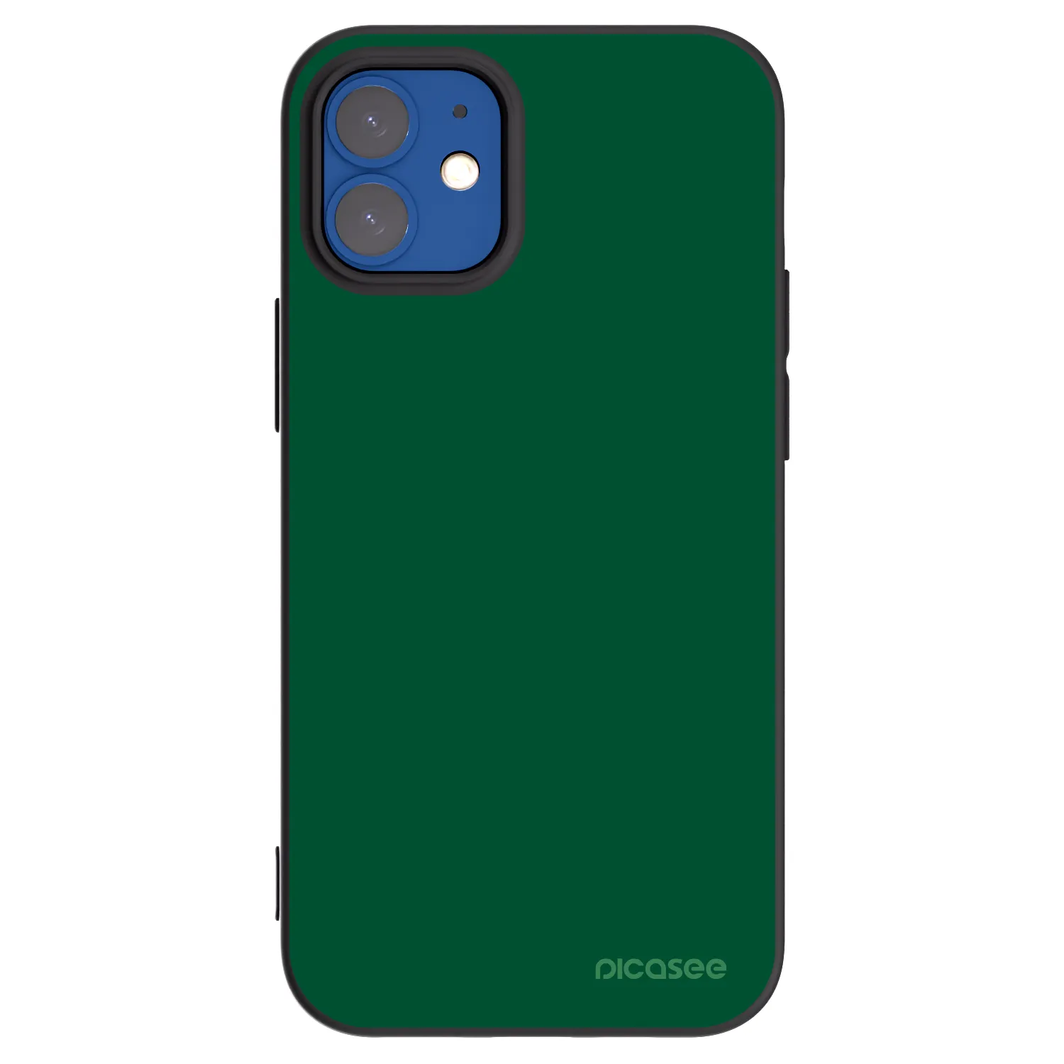 Picasee silikonový černý obal pro Apple iPhone 12 mini - Green Gleam