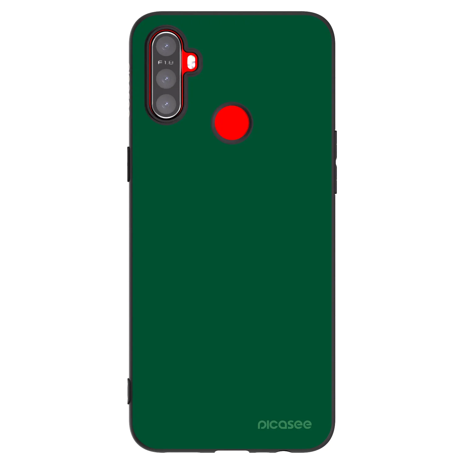 Picasee silikonový černý obal pro Realme C3 - Green Gleam
