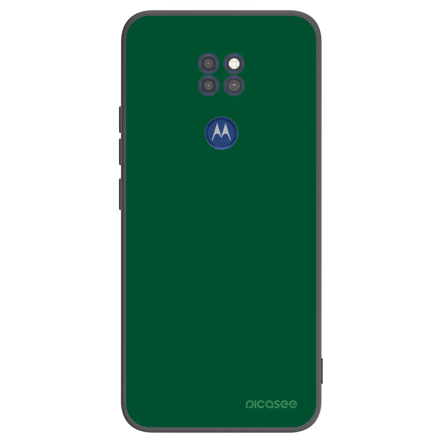 Picasee silikonový černý obal pro Motorola Moto G9 Play - Green Gleam