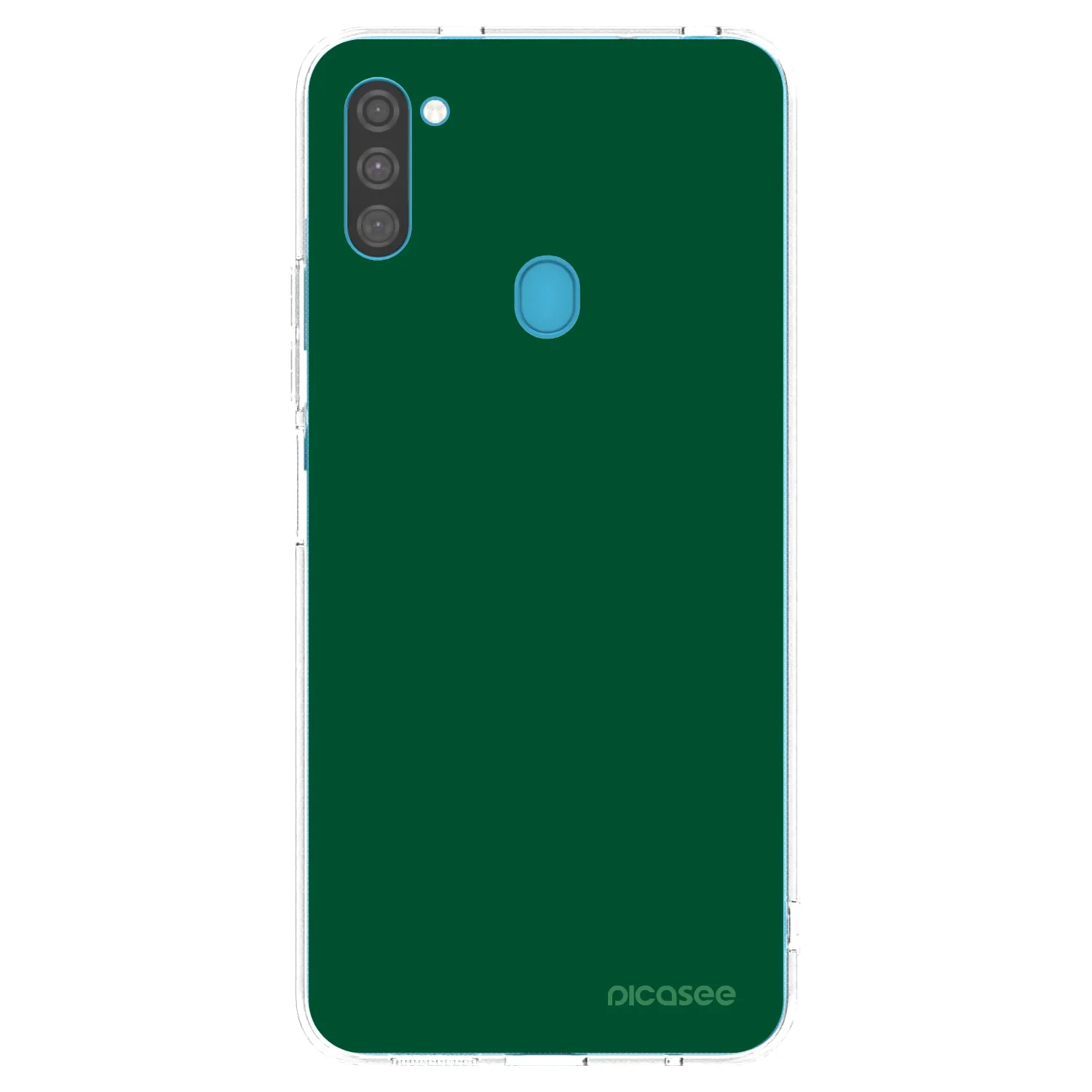 Picasee silikonový průhledný obal pro Samsung Galaxy M11 - Green Gleam
