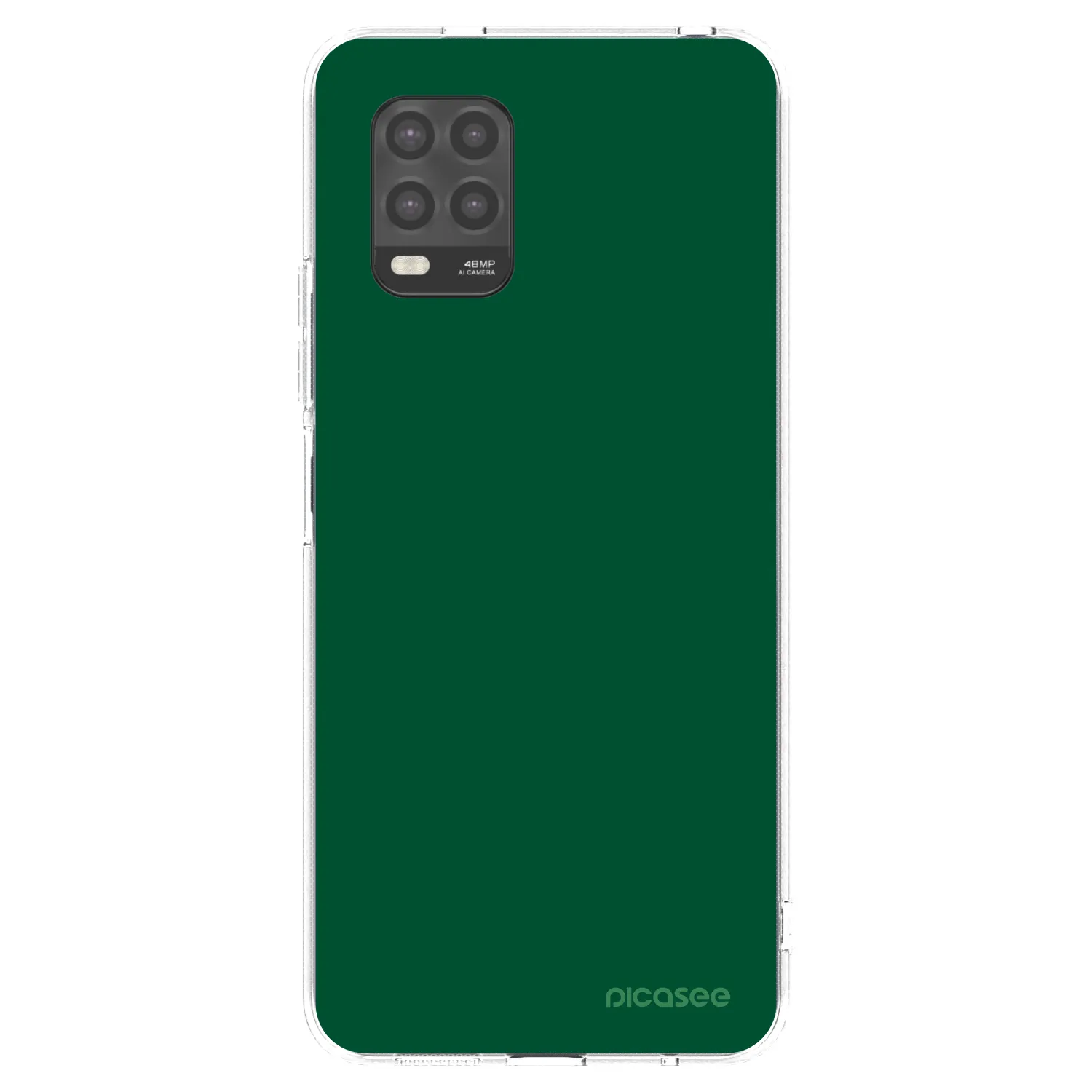Picasee silikonový průhledný obal pro Xiaomi Mi 10 Lite - Green Gleam