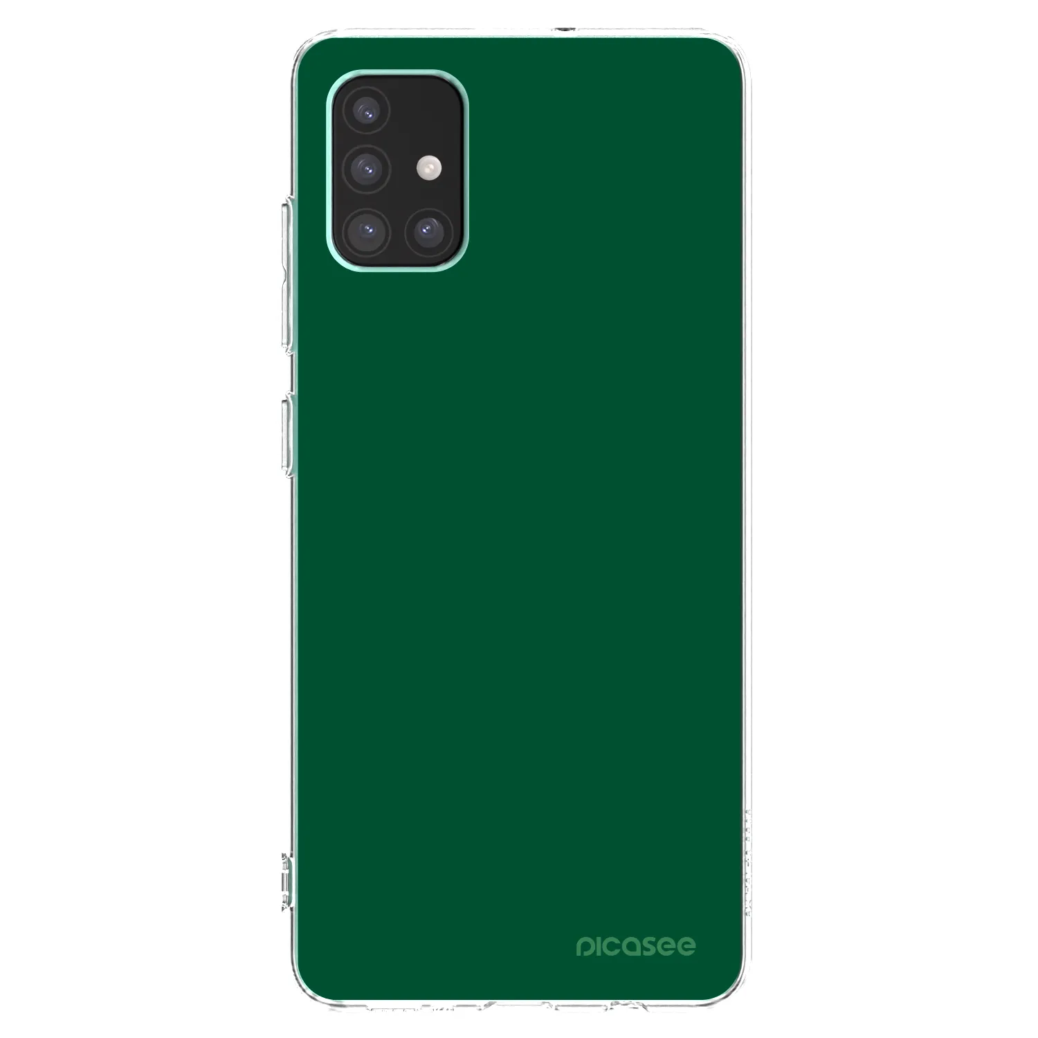 Picasee silikonový průhledný obal pro Samsung Galaxy M51 M515F - Green Gleam