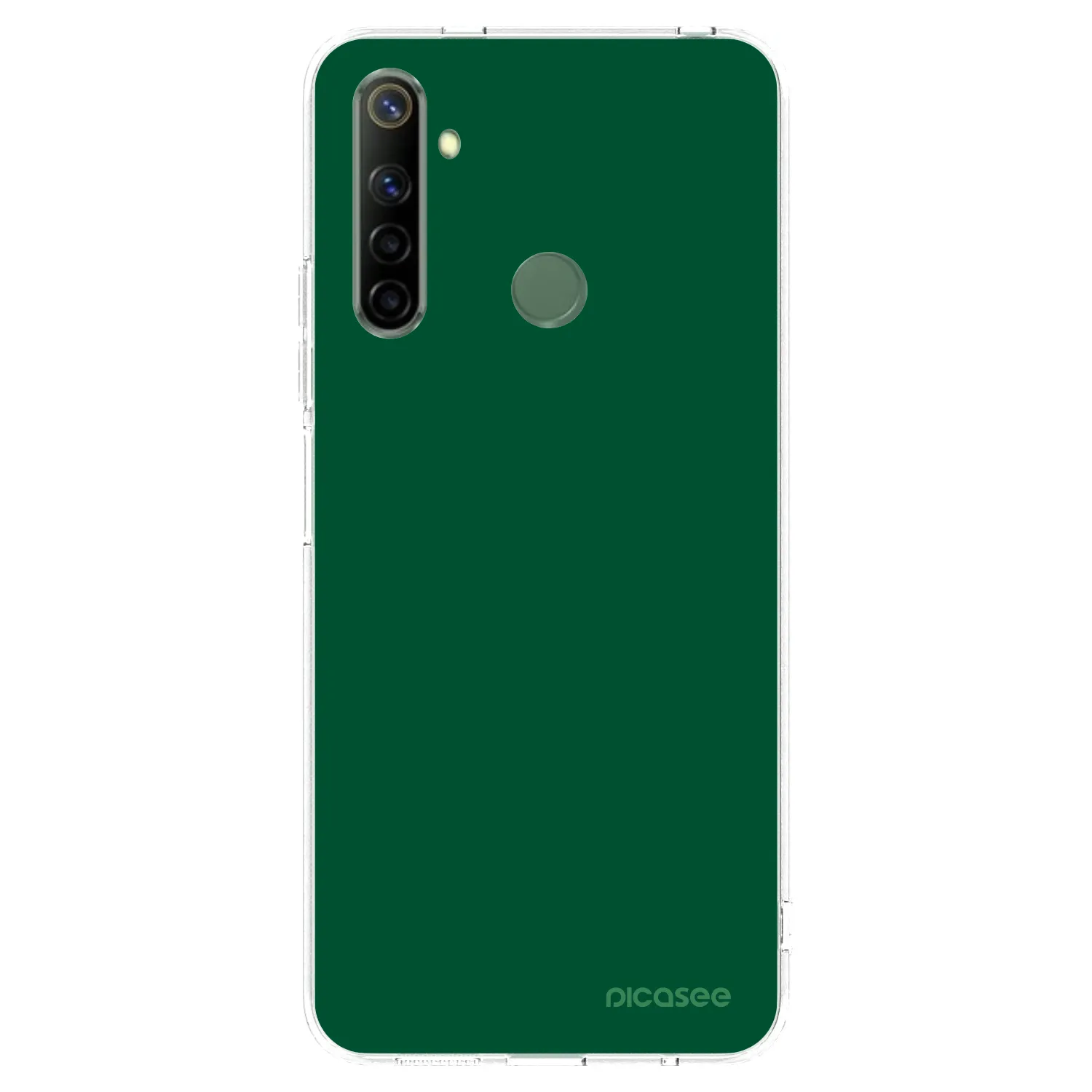 Picasee silikonový průhledný obal pro Realme 6i - Green Gleam