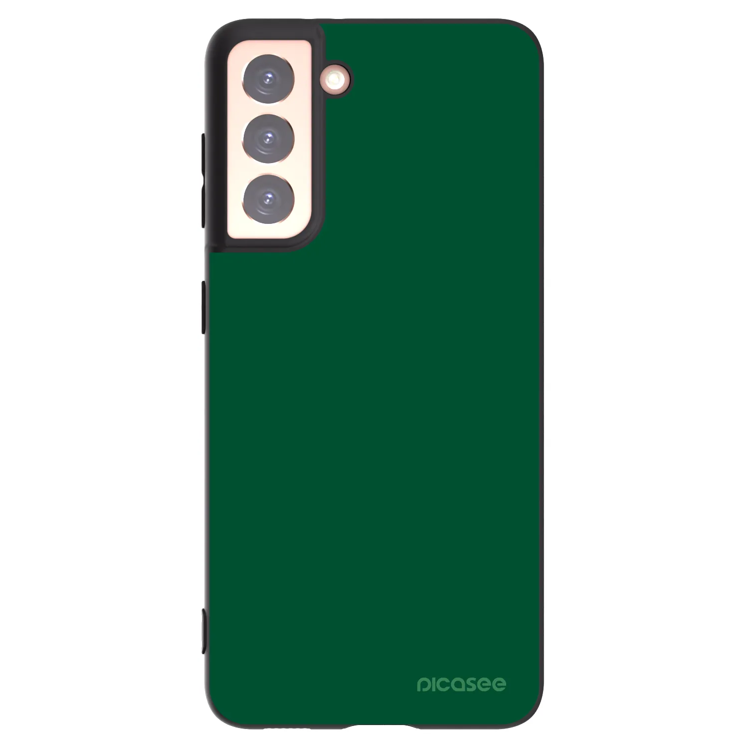 Picasee silikonový černý obal pro Samsung Galaxy S21 5G G991B - Green Gleam