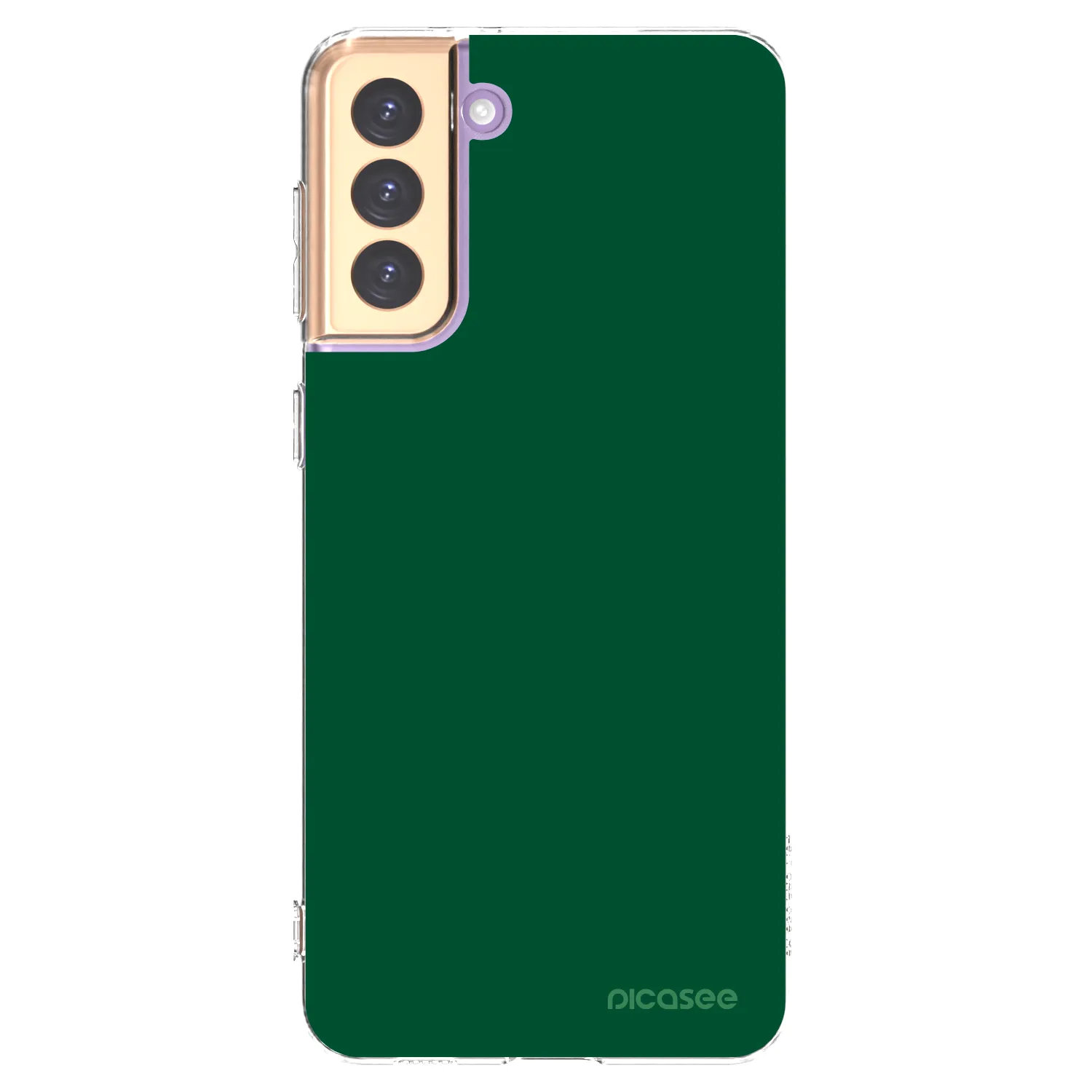 Picasee silikonový průhledný obal pro Samsung Galaxy S21+ 5G G996F - Green Gleam