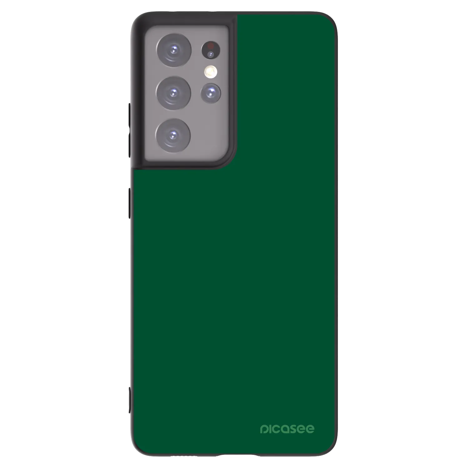 Picasee silikonový černý obal pro Samsung Galaxy S21 Ultra 5G G998B - Green Gleam