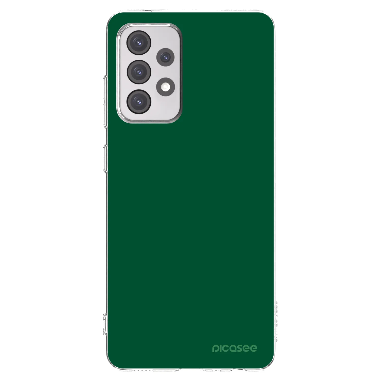 Picasee silikonový průhledný obal pro Samsung Galaxy A52 5G A525F - Green Gleam