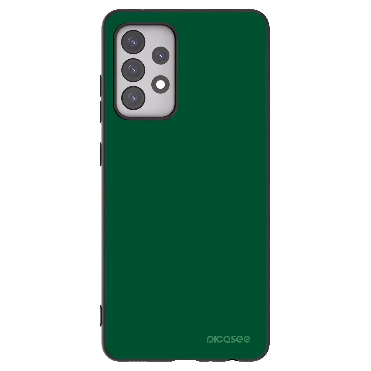 Picasee silikonový černý obal pro Samsung Galaxy A52 5G A525F - Green Gleam