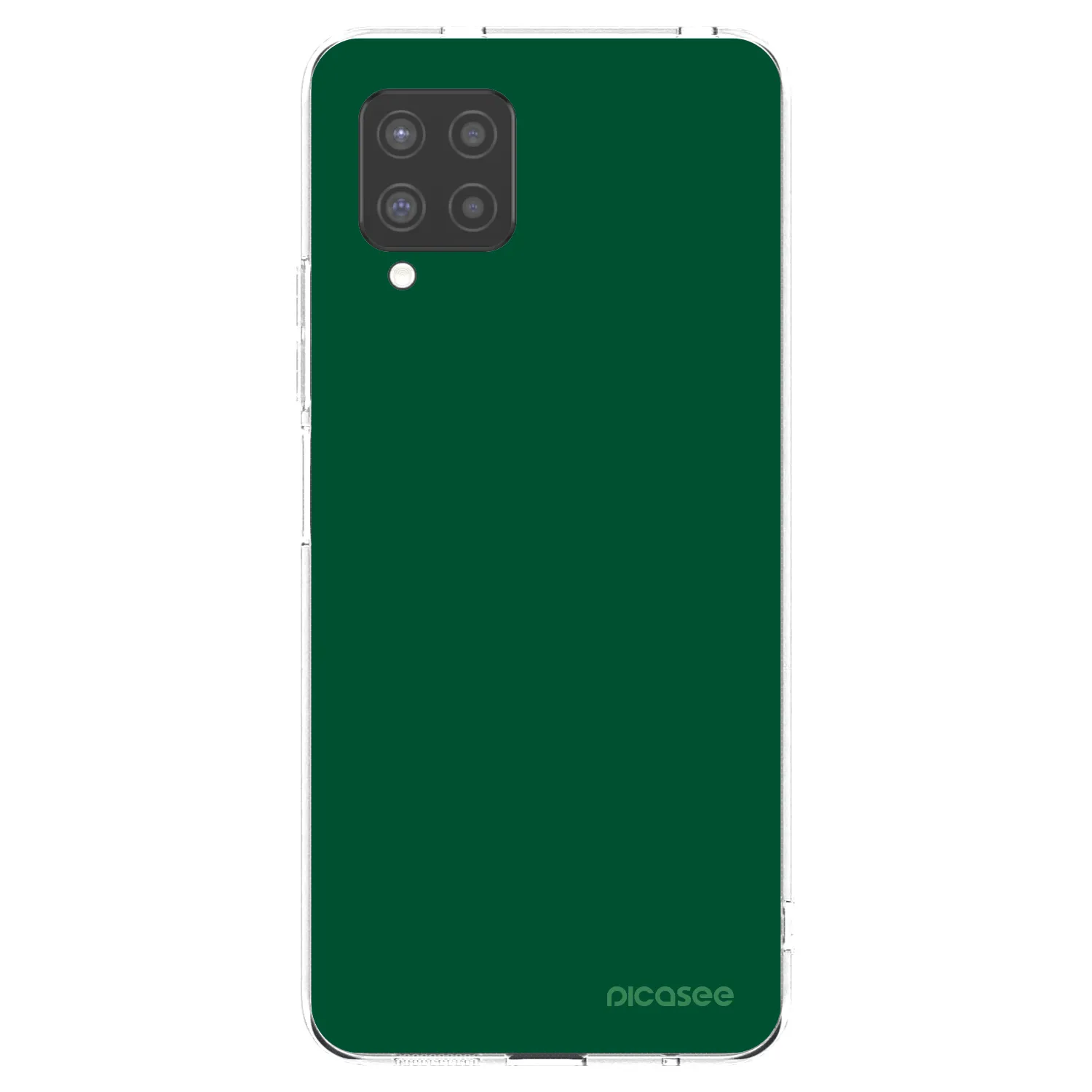 Picasee silikonový průhledný obal pro Samsung Galaxy A42 A426B - Green Gleam