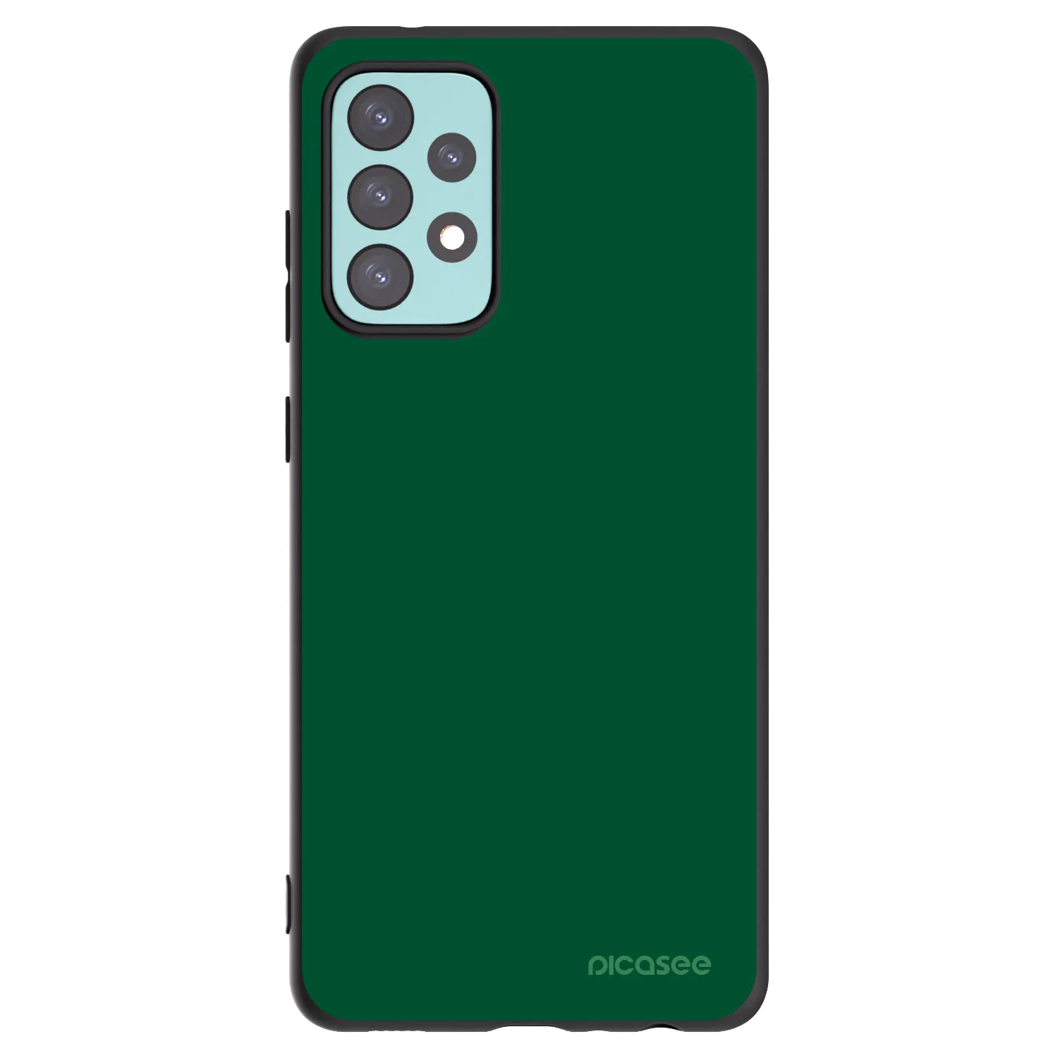 Picasee silikonový černý obal pro Samsung Galaxy A72 A725F - Green Gleam