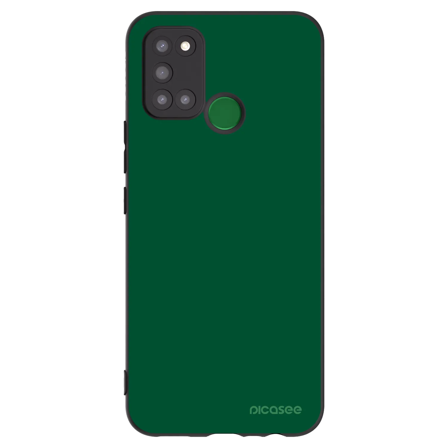 Picasee silikonový černý obal pro Realme 7i - Green Gleam
