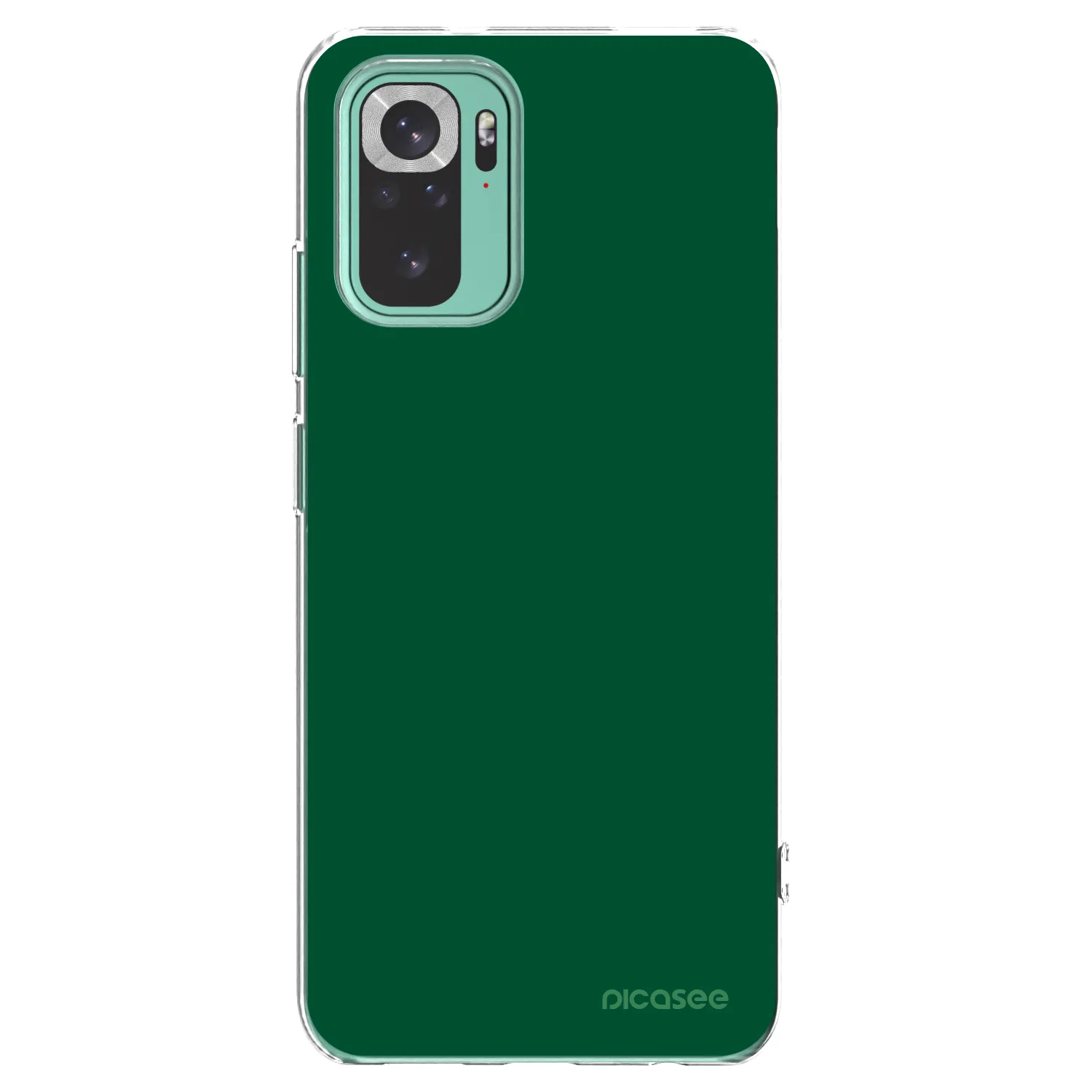 Picasee silikonový průhledný obal pro Xiaomi Redmi Note 10 Pro - Green Gleam