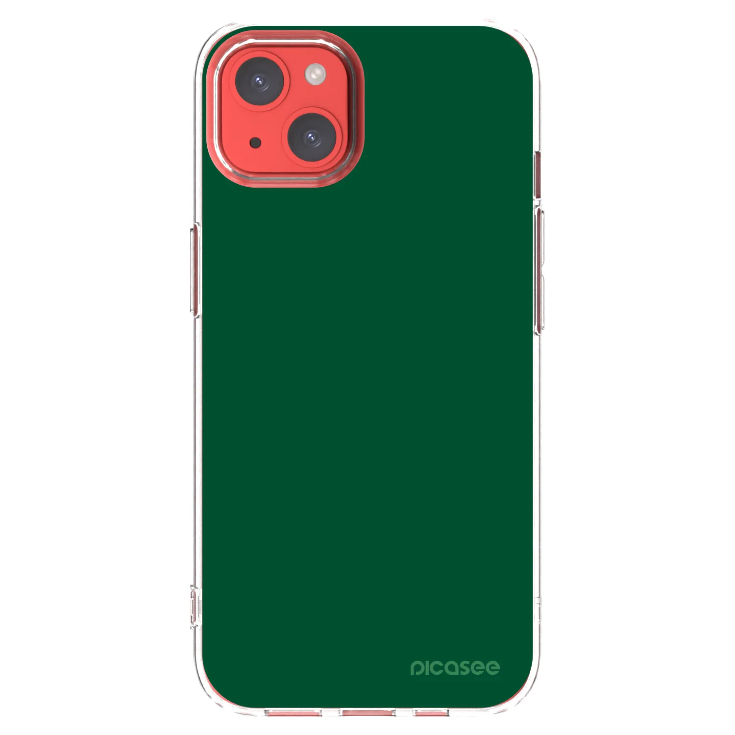 Picasee silikonový průhledný obal pro Apple iPhone 13 - Green Gleam