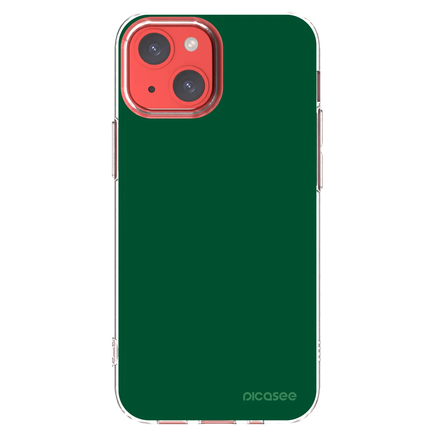 Picasee silikonový průhledný obal pro Apple iPhone 13 mini - Green Gleam