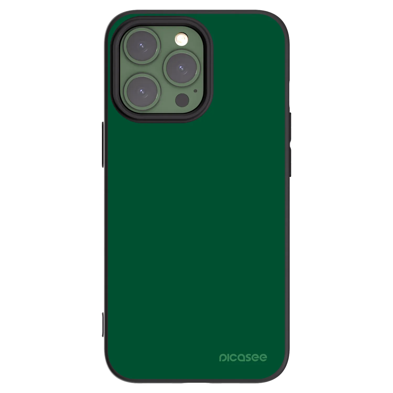 Picasee silikonový černý obal pro Apple iPhone 13 Pro - Green Gleam