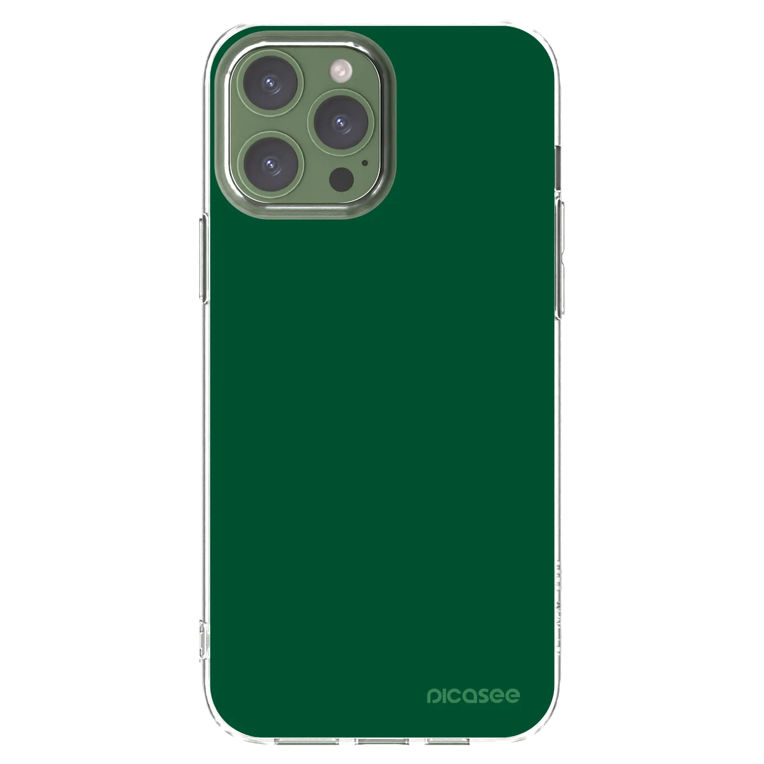 Picasee silikonový průhledný obal pro Apple iPhone 13 Pro Max - Green Gleam