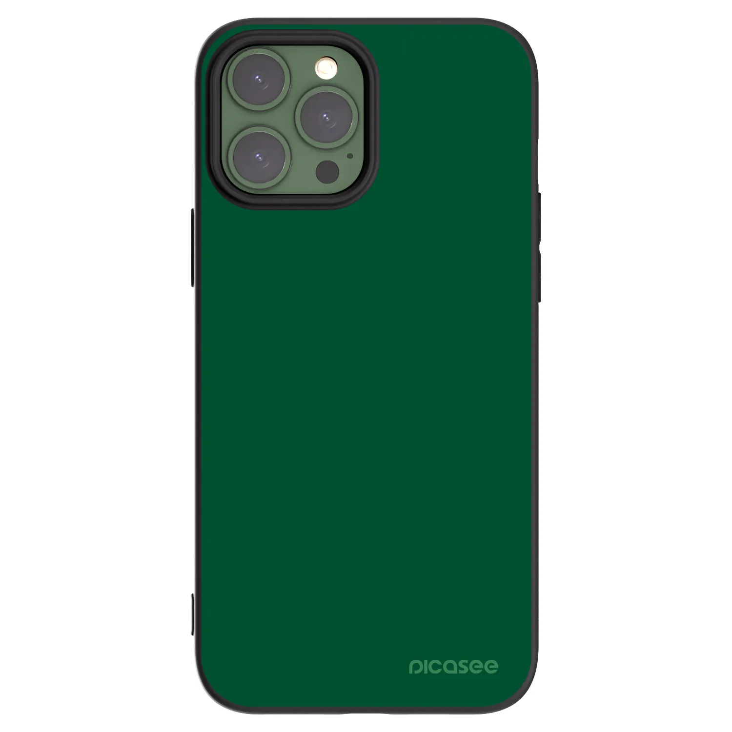 Picasee silikonový černý obal pro Apple iPhone 13 Pro Max - Green Gleam