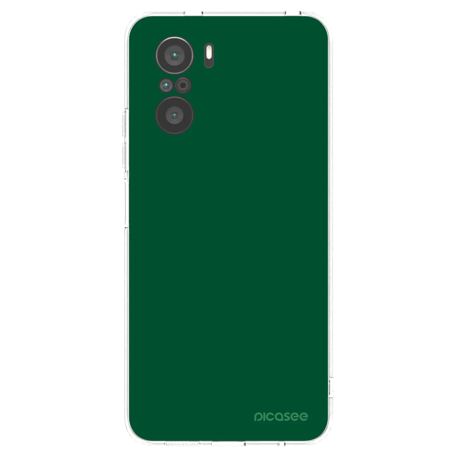 Picasee silikonový průhledný obal pro Xiaomi Poco F3 - Green Gleam