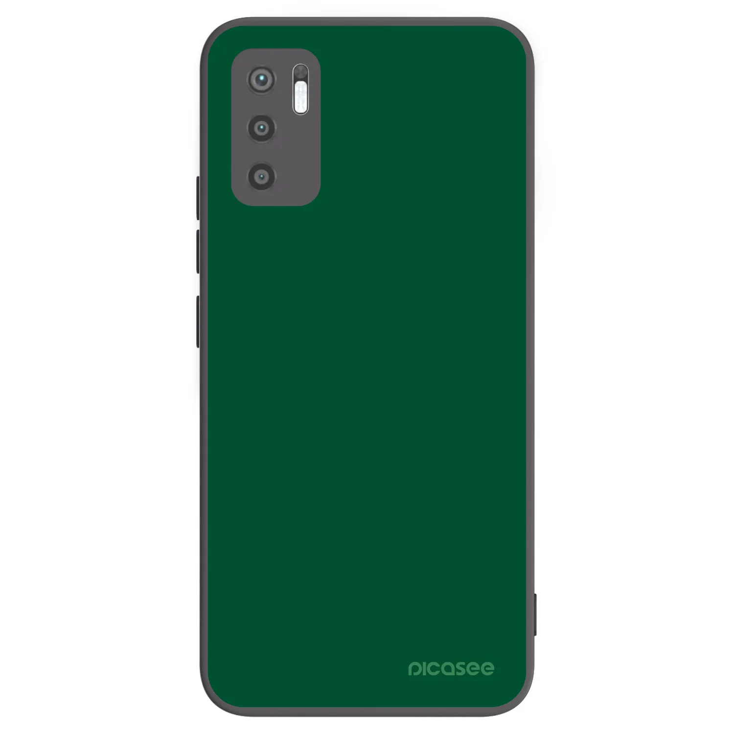 Picasee silikonový černý obal pro Xiaomi Redmi Note 10 5G - Green Gleam