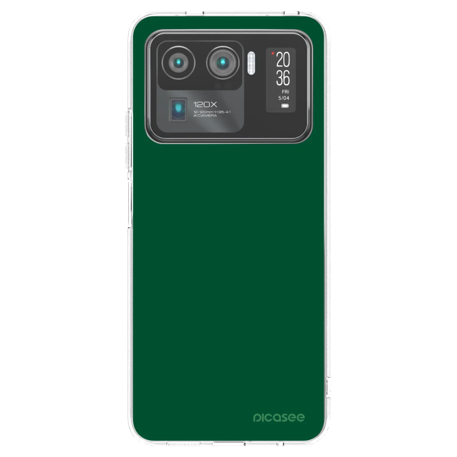 Picasee silikonový průhledný obal pro Xiaomi Mi 11 Ultra - Green Gleam